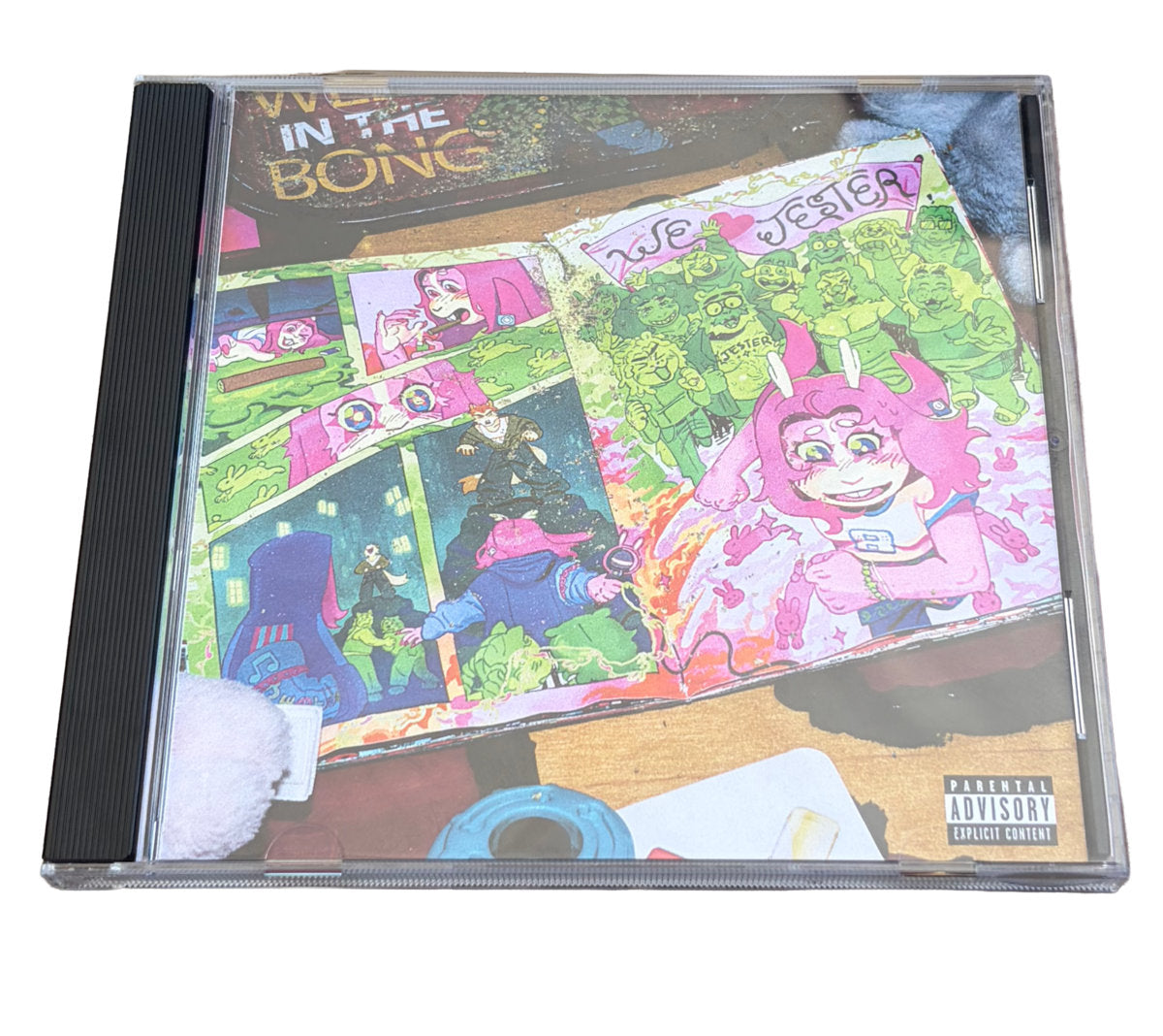 The Adventures of Jester Jackalope CD jewel case, front view