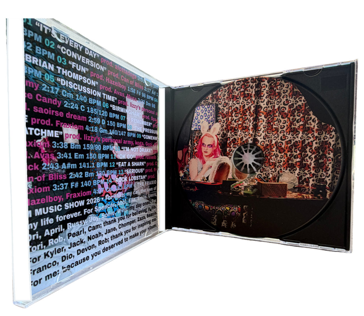 The Adventures of Jester Jackalope CD with booklet open